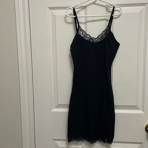 Black mini dress